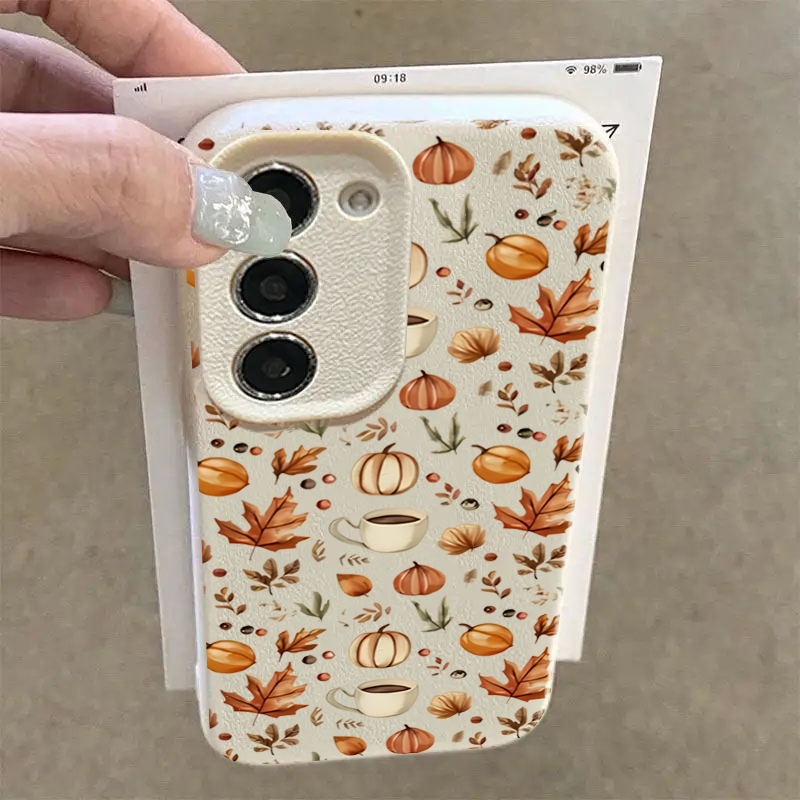 Autumn Pumpkin Coffee Illustra - Samsung Galaxy A55 评论和价格