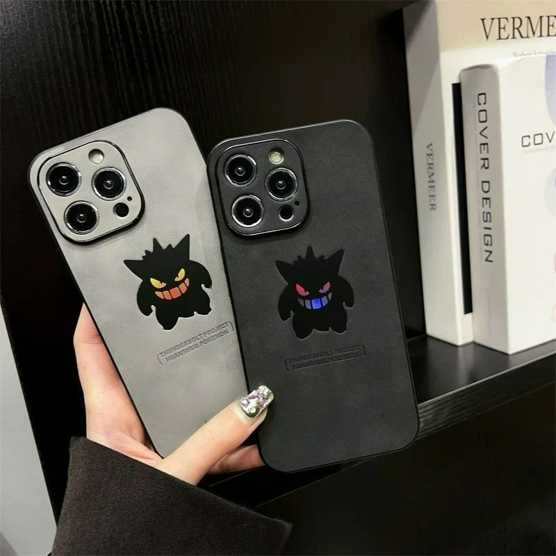 Cartoon Anime Gengar Leather T - Apple Iphone 15 Pro Max 评论和价格