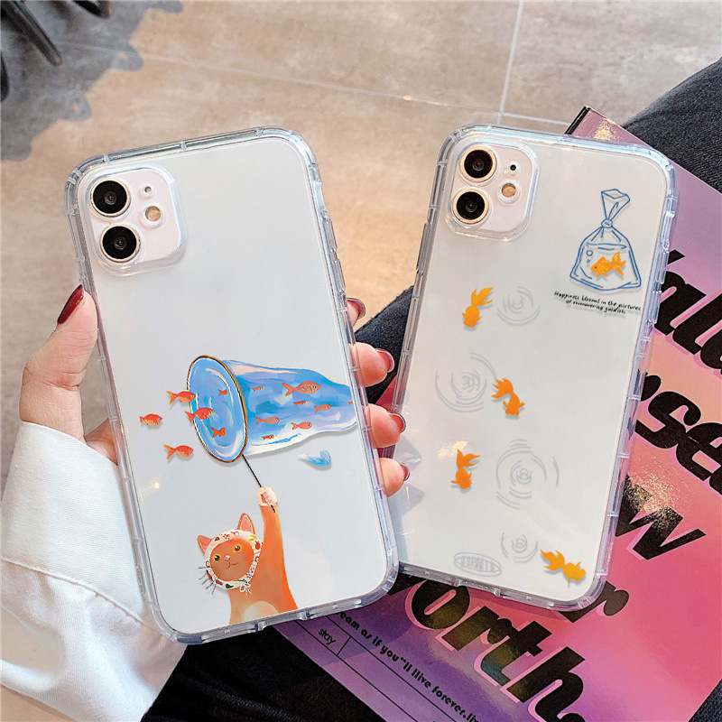Lovely Fishes Clear Phone Case - Apple Iphone 15 Pro Max 评论和价格