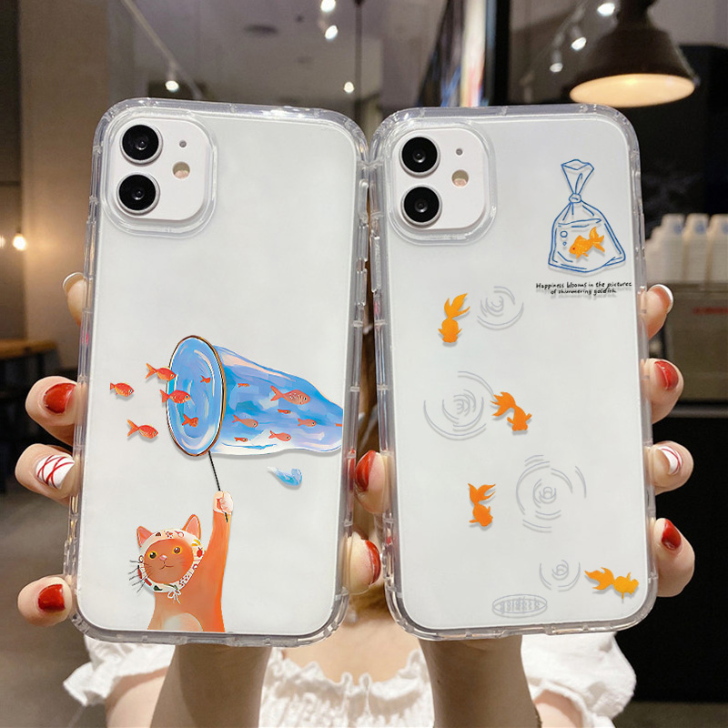 Lovely Fishes Clear Phone Case - Apple Iphone 15 Pro Max 评论和价格
