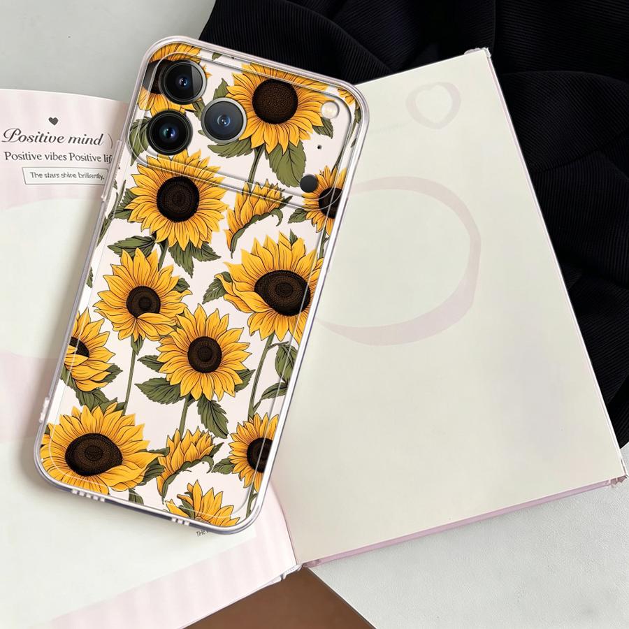 Cute Sunflower Pattern Case fo - Apple Iphone 15 Pro Max 评论和价格