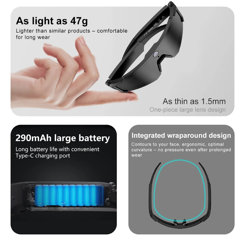 Mijia Al Smart Glasses Cycling - Smart Glasses Lens 评论和价格