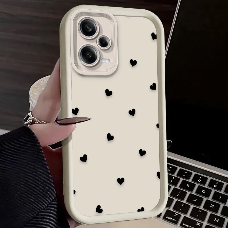 Black Love Heart Bowknot Phone - Xiaomi Redmi Note 13 评论和价格
