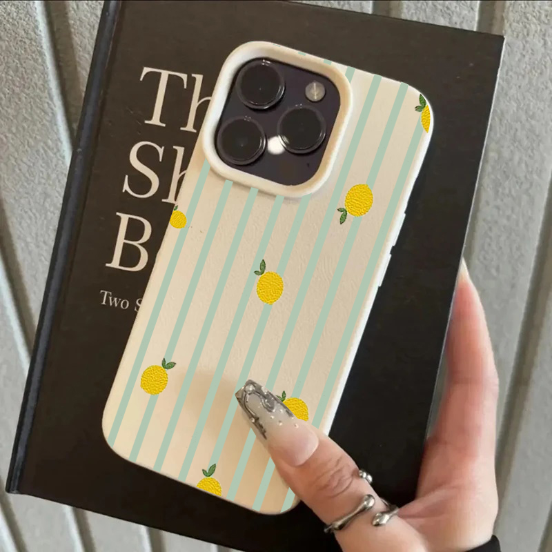 Shockproof Cute Lemon Pattern  - Apple Iphone 15 Pro Max 评论和价格