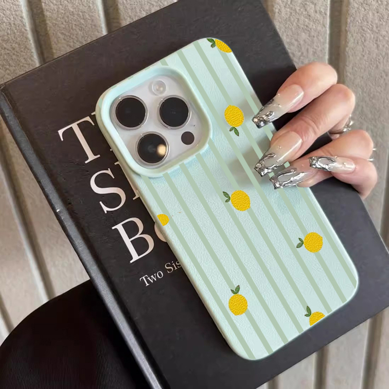 Shockproof Cute Lemon Pattern  - Apple Iphone 15 Pro Max 评论和价格