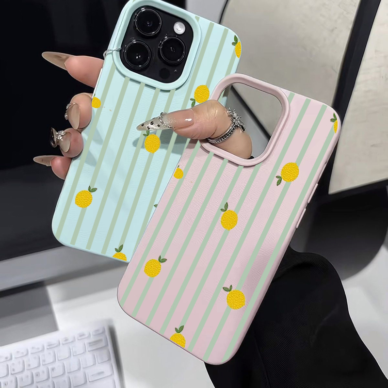 Shockproof Cute Lemon Pattern  - Apple Iphone 15 Pro Max 评论和价格