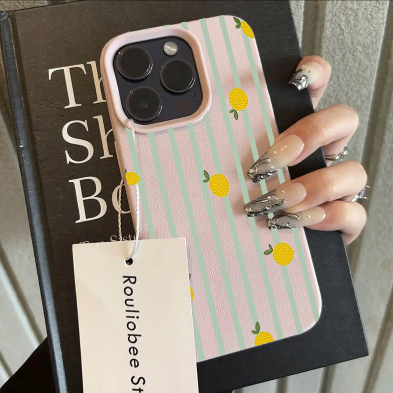 Shockproof Cute Lemon Pattern  - Apple Iphone 15 Pro Max 评论和价格