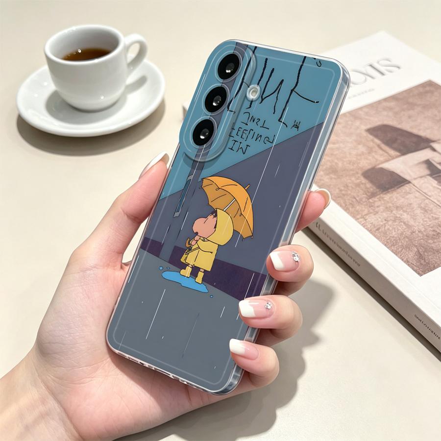 Yellow Umbrella Boy Phone Cove - Samsung Galaxy A55 评论和价格