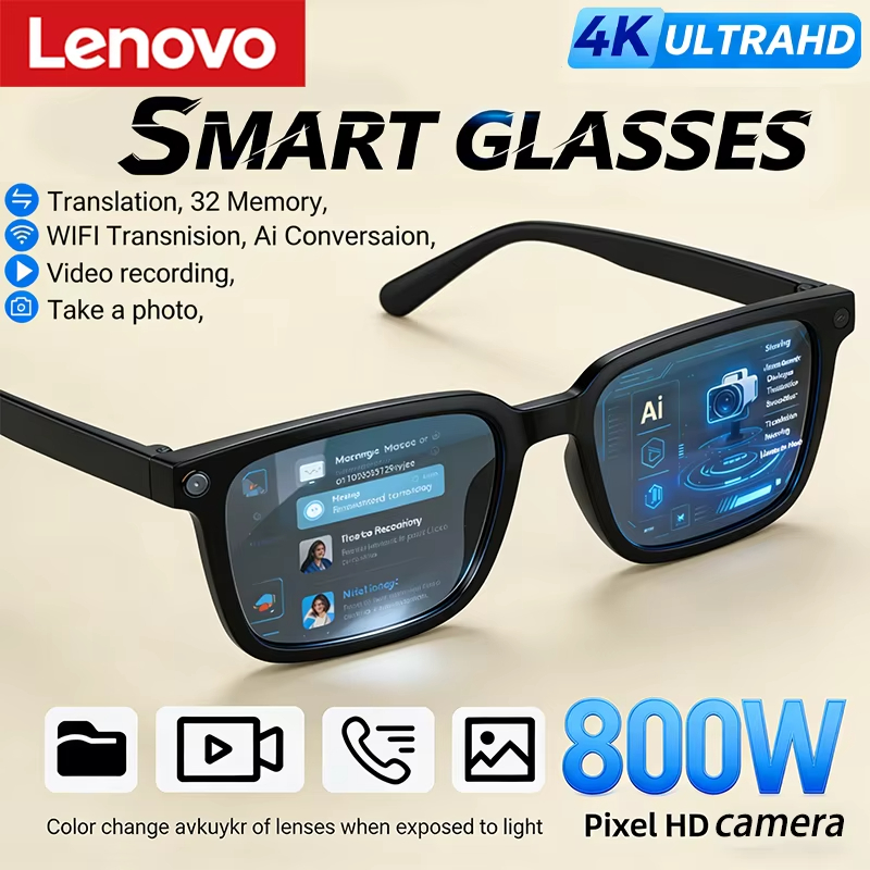 Lenovo AI Smart Glasses 8K HD  - Smart Glasses Lens 评论和价格